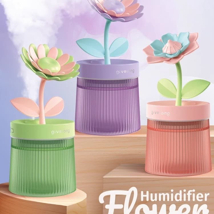 Desktop Home USB Sunflower Humidifier, Small and Quiet for Bedroom, Pregnant Women, Infants, High Mist Output