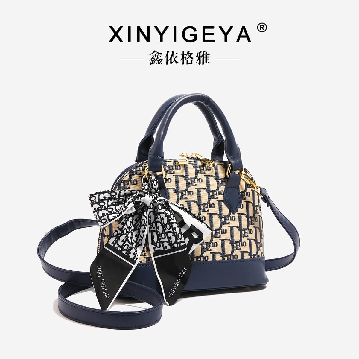 Cross-border wholesale bags, shell bags for women, new fashion, versatile, high-end handbags, niche printed shoulder bags, for women
