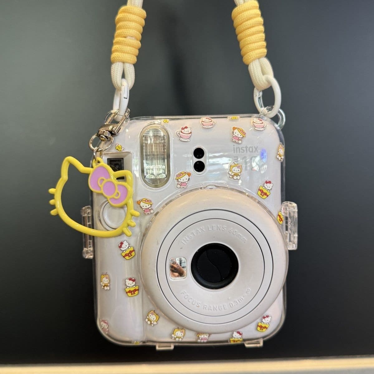 Mini 12 Transparent Case instax Crystal Hard Shell Camera Protective Cover with Strap