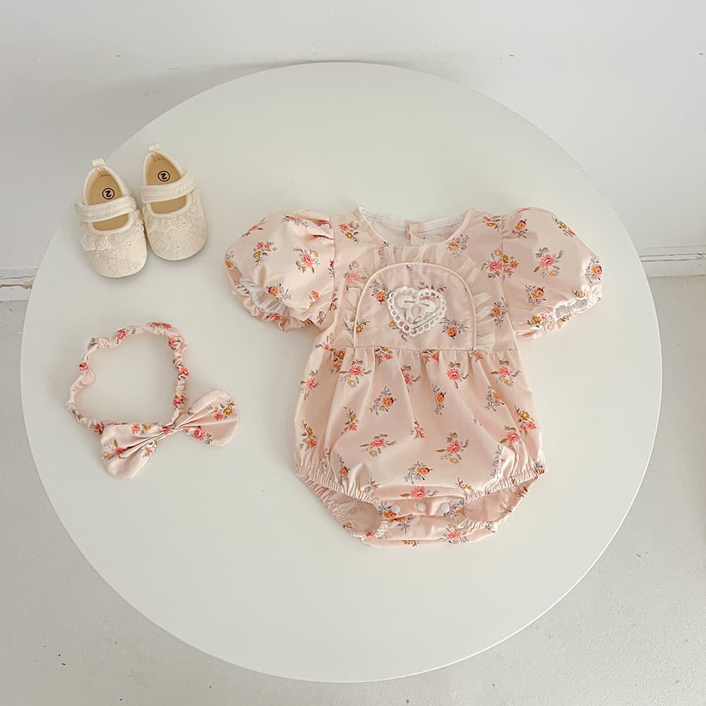 26 Summer Baby Girl Romper 0-3 Years Infant Short Sleeve Floral Dress Sibling Set