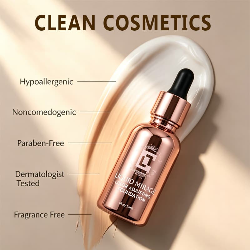 Wow customized color-changing concealer foundation. Thin, delicate, clear, long-lasting, bright and even temperature-changing foundation.