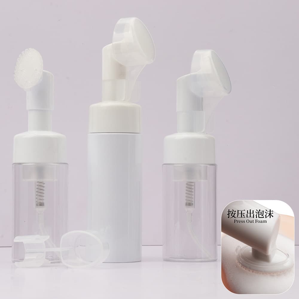 Wholesale Foam Brush Bottle Mousse Foaming Bottle Cosmetics Dispensing Bottle Empty Bottle PET Travel Daily Use 100/150ml