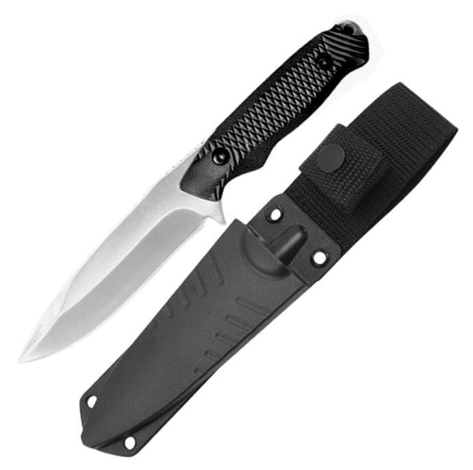Cross-border Integrated Keel Self-defense Straight Knife Outdoor Tool Camping Rope Cutter Home BBQ Meat Fruit Knife