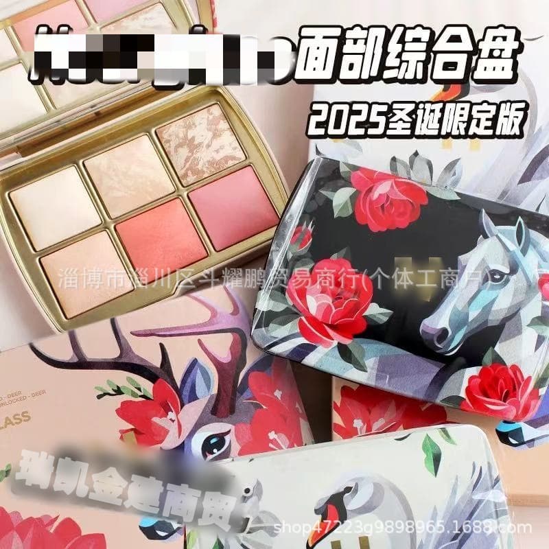 Best-selling Export Heavyweight New Arrival H-brand Six-Color Face Blush Horse Pan/Swan Pan/Deer Pan/Fox Pan Hourglass