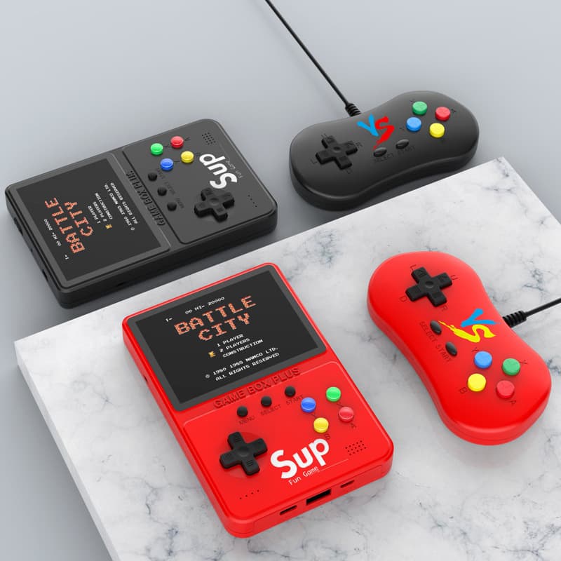 Classic 500-in-1 SUP Handheld Game Console Power Bank 2-in-1 Tetris Retro Game Console for Kids