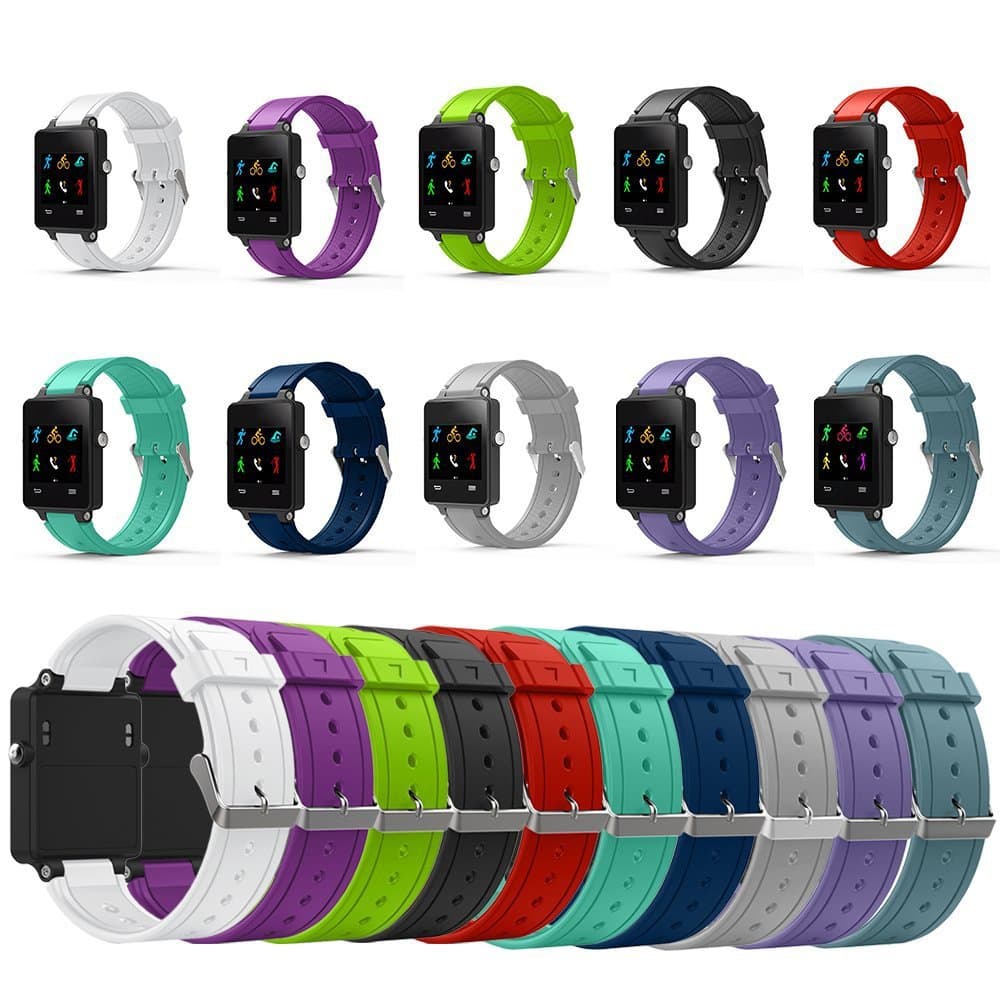 Silicone Sport Watch Band for Garmin Vivoactive Smartwatch, Colorful Wrist Strap