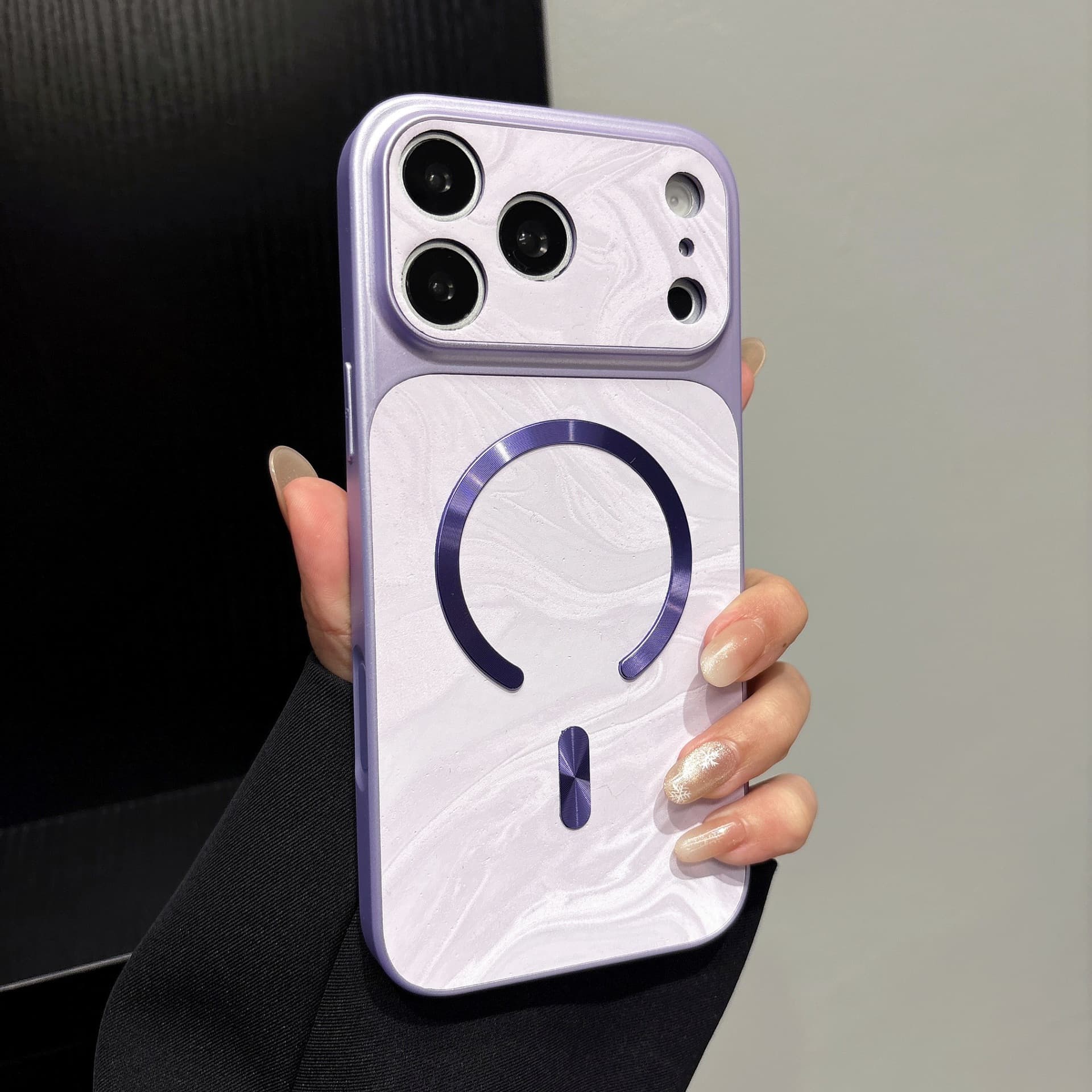 Water Ripple C-Ring Magnetic Phone Case Compatible with iPhone 17 Pro Max New iPhone 16 Premium Protective Cover