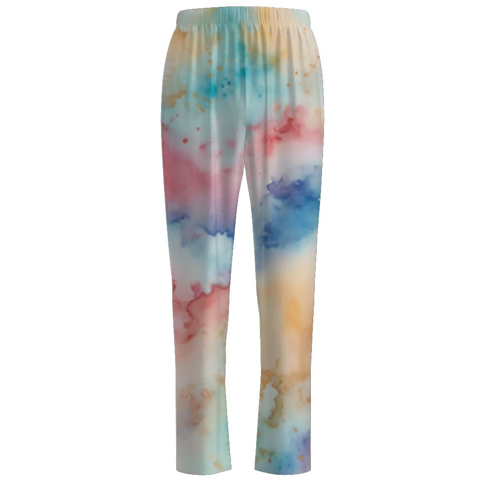 Cross-border Amazon best-selling cartoon hand-painted pajama pants, 3D digitally printed loungewear, trousers, long pants