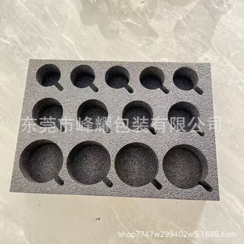 Black 13-Hole Sponge Protective Fixed Cup Holder Outdoor Camping RV Mug Beverage Storage Tray Organizer
