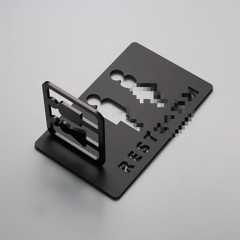 Wholesale Restroom Sign Men Women Toilet Bathroom Creative Indicator Sign Plate Side Mount