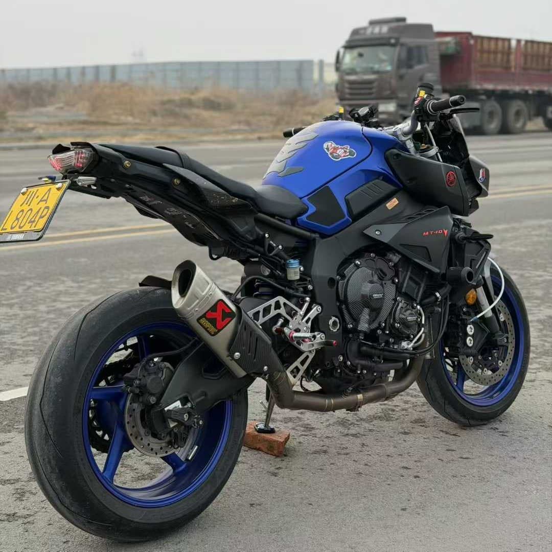 Yamaha MT-10 Street Motorcycle, 1000cc Two-Wheel Motorcycle, Fuel, Blue-Black Color Scheme