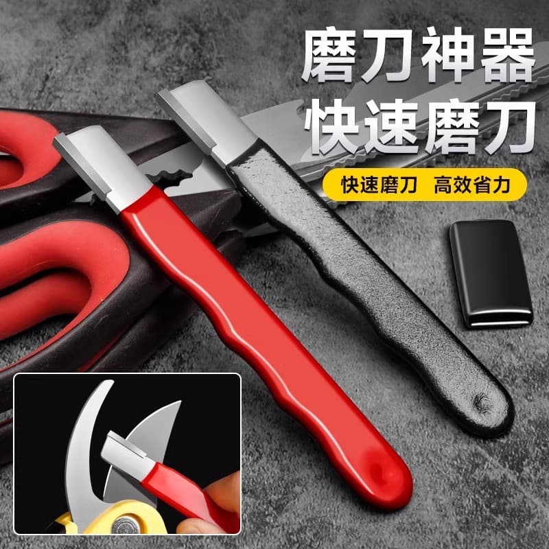 Knife Sharpening Tool, Manual Fast Sharpener for Kitchen Scissors and Chef Knives, Household Sharpening Stone