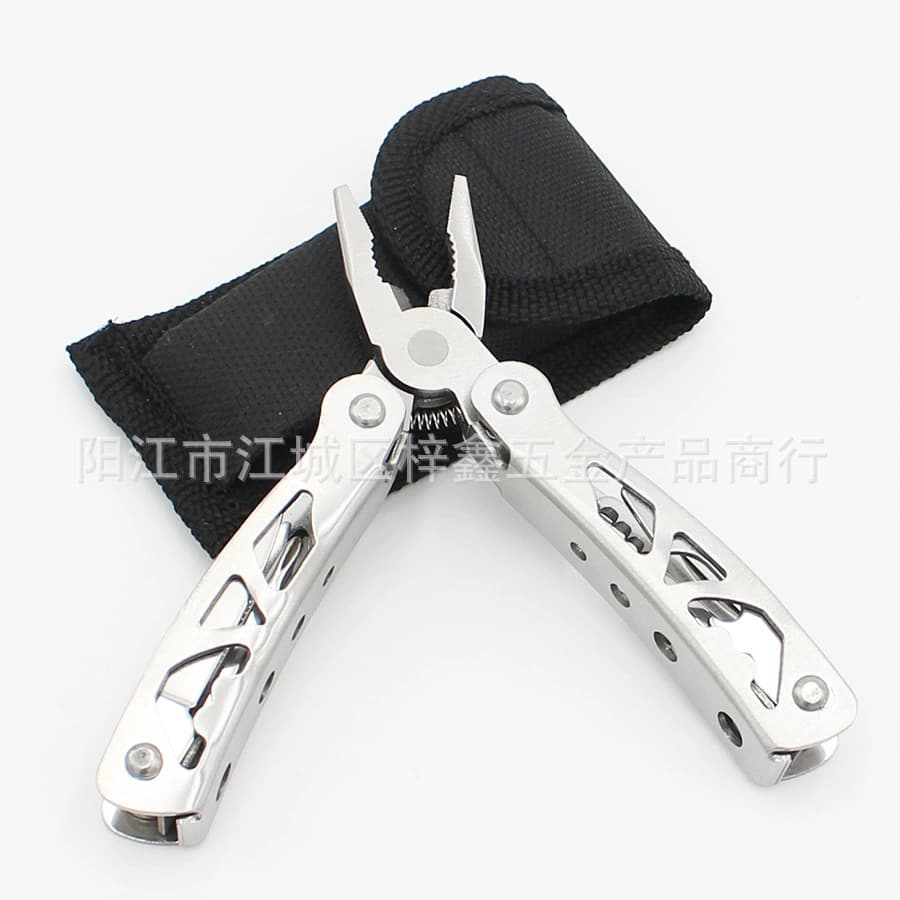 Multi-functional pliers, folding knife, portable outdoor knife, camping, and car tool set.