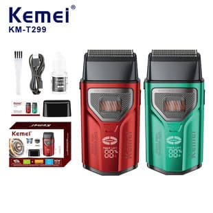 Kemei Professional Electric Shaver Floating Outer Rotor Razor Silent Foil Shaver for Men KM-T299