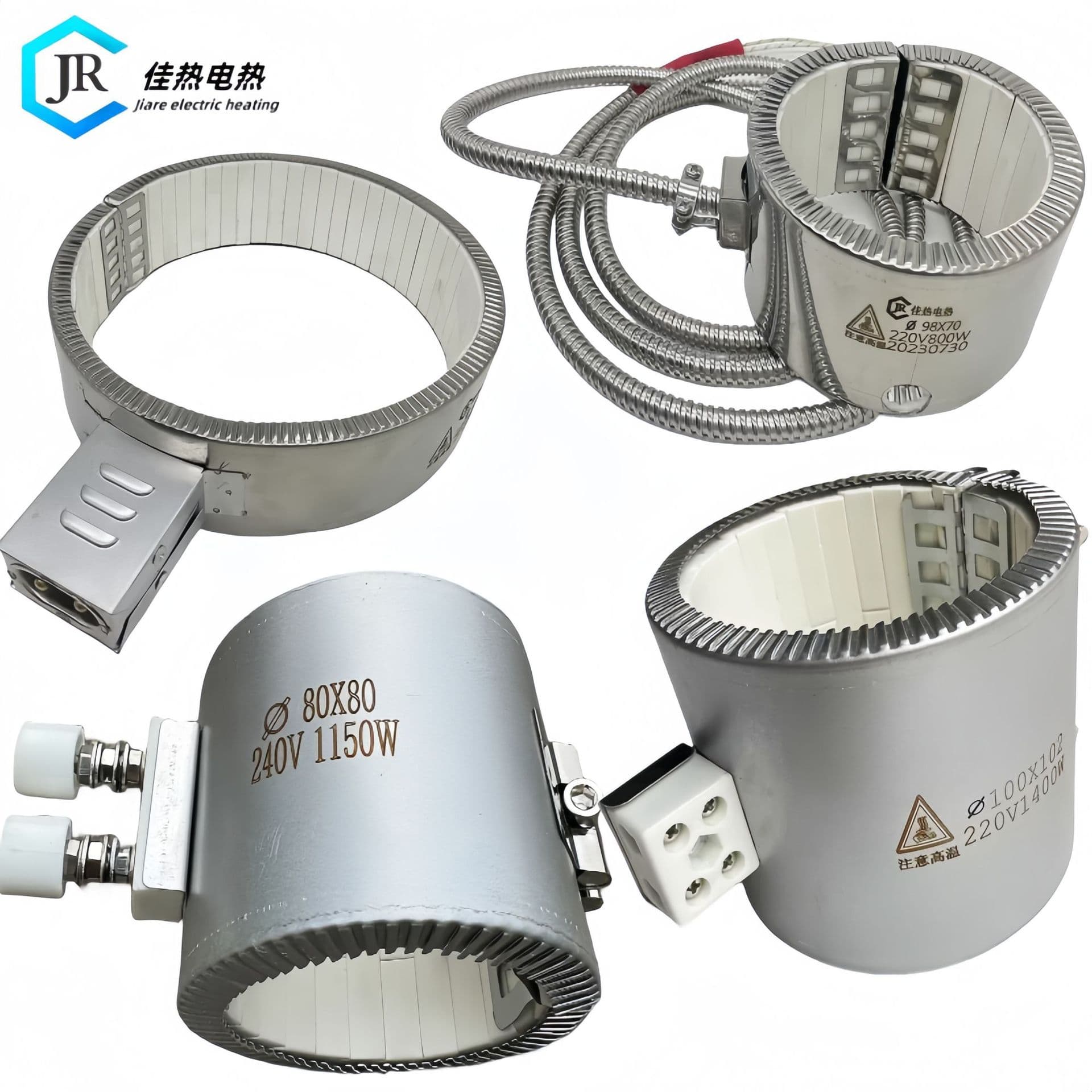 Custom Ceramic Heating Coil from Manufacturer, High Temperature Electric Heating Ring, Injection Molding Machine Heater, Extrusion Pelletizing Machine Heating Ring