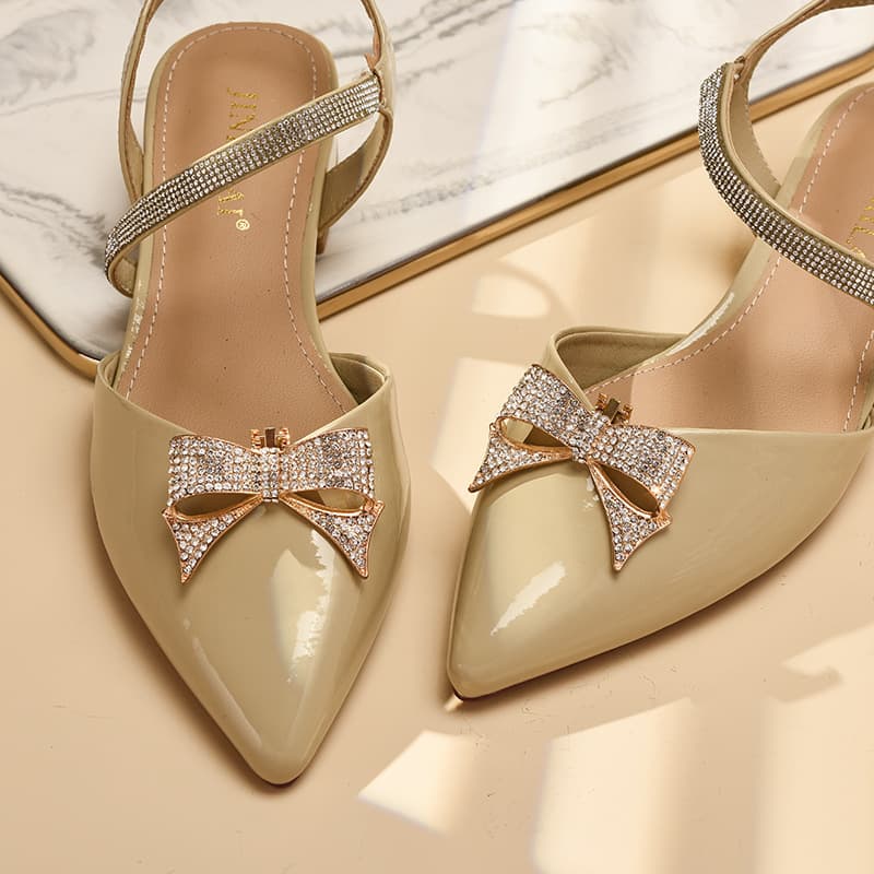 Cross-border Shoelaces Wedding Shoes High Heels Accessories European and American Decorative Clip-on DIY Removable Rhinestone Shoe Buckle Toe Accessories