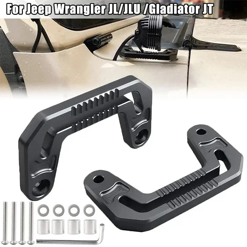 Front Hood Light Mounting Bracket for 2018-2021 Jeep Wrangler JL/JLU