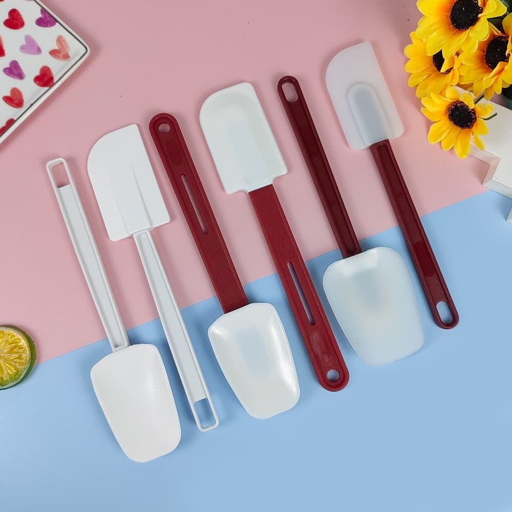 Multiple Styles and Sizes Silicone Spatula, Baking Cake Spatula, Scraper, Rubber Knife, One-Piece Cream Spatula