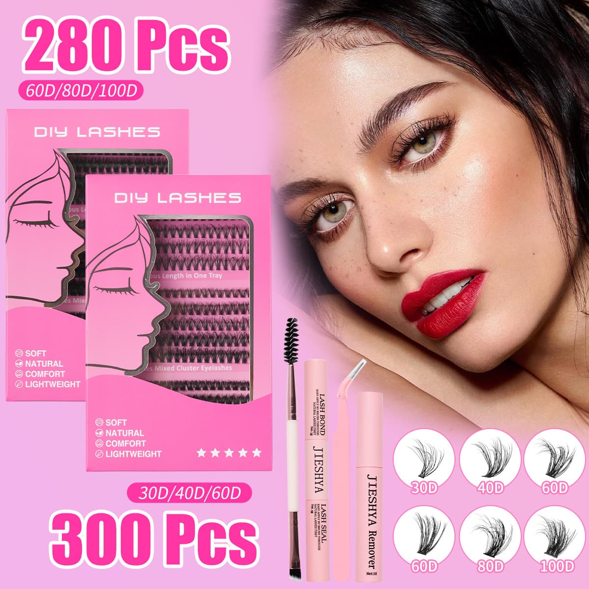 DIY Lashes Eyelash Extension Kit 30D/60D Cross-Border Eyelash Factory