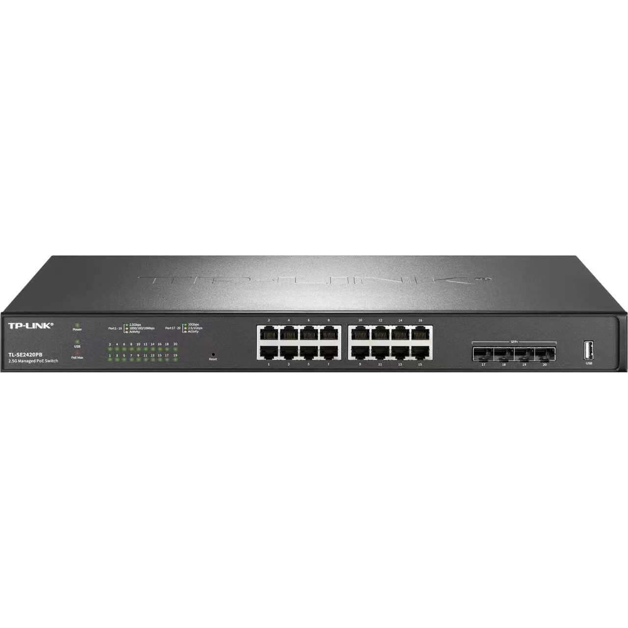 TP-LINK TL-SE2420PB 2.5G Cloud-Managed PoE Switch.