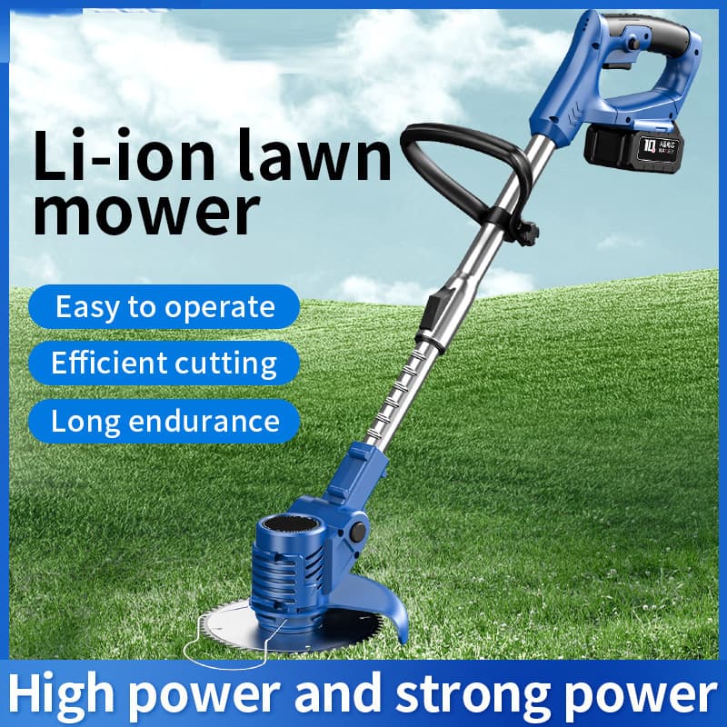 Electric Lawn Mower Small Household Handheld Grass Trimmer Rechargeable Lawn Trimmer Weeder Foreign Trade Dropshipping
