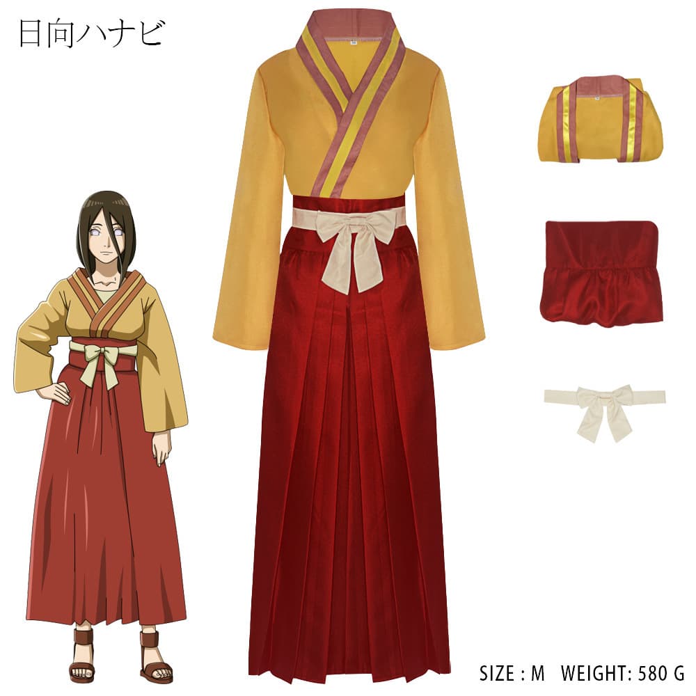 Anime Ninja Cosplay Costume Hinata Hanabi Cosplay Full Set Anime Character Role-Playing Outfit