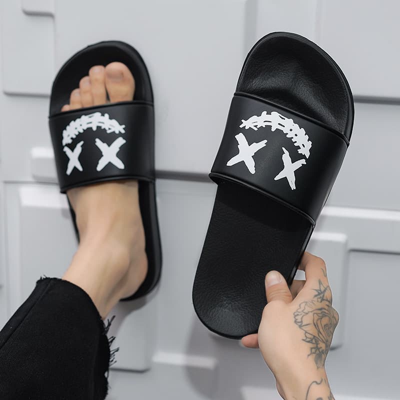 Cross-border Flip Flops for Men, Summer Outdoor Anti-slip Thick Sole Large Size 46 Slippers, Bathroom Sandals, Drop Shipping