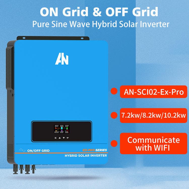 Yaneng Off-Grid Hybrid Inverter 10kW All-in-One MPPT Inverter Solar Power Generation
