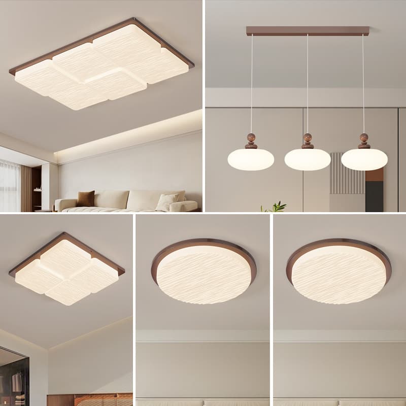 Eye protection creative whole house room ceiling lighting rectangular living room main light bedroom lamps three rooms and two halls high-end