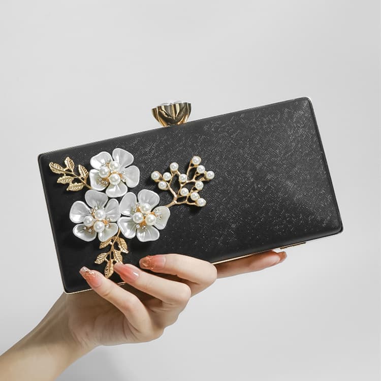 Trendy Pearl Evening Bag Bridal Dress Bag Fashion Light Luxury Socialite Party Clutch Shoulder Bag Artistic Style