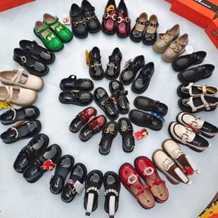 Children's Leather Shoes Spring Autumn New Girl Shoes Princess British Style Boys Girls Loafers
