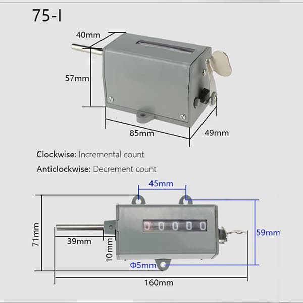 1 piece Specification: 75-II Color: As shown Material: Iron + Plastic 75-I, 75-II 5-slot machine
