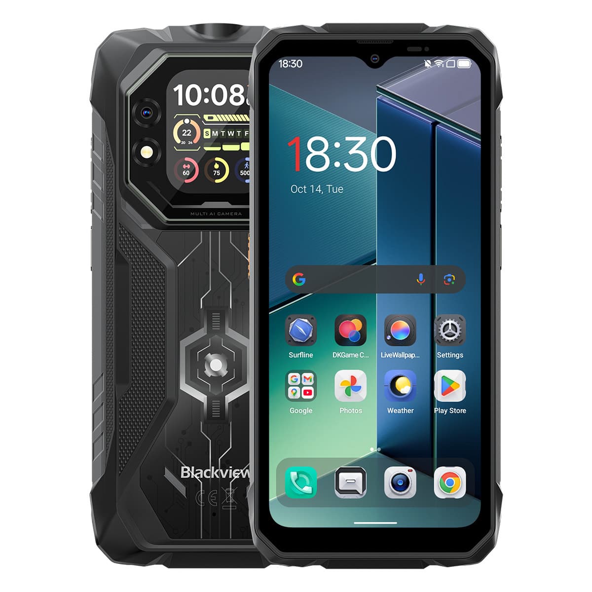 New Blackview ROK Series 1st Gen Large Secondary Screen Rugged Smartphone Hong Kong Delivery