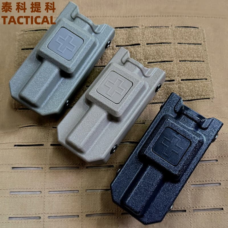 EMT tourniquet storage box, simple medical box, 360-degree rotating MOLLE tactical emergency survival medical box