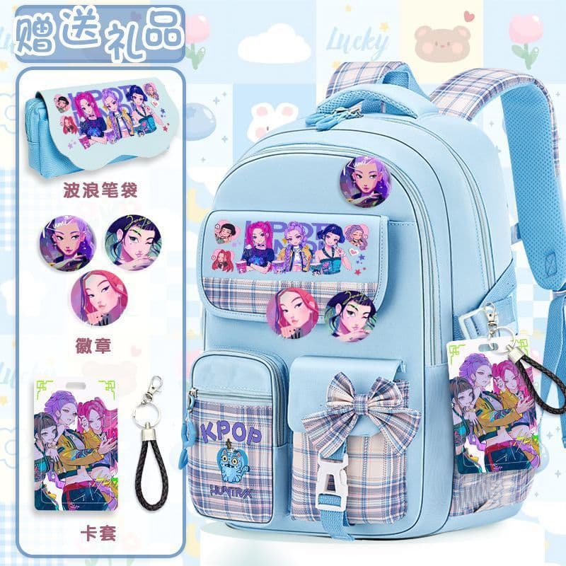 Kpop Hunting Girl Group Peripheral School Bag Female Student Rumi Zoe Mila Backpack Large Capacity Female Backpack Primary School