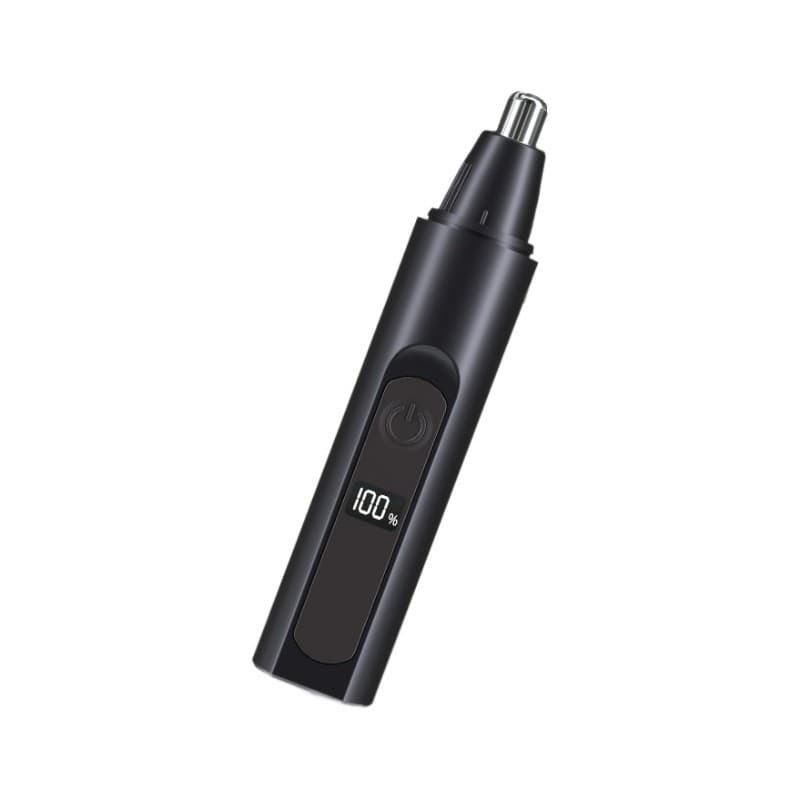Nose hair trimmer for men, nostril cleaning, rechargeable portable with battery indicator, shaving and removing nose hair