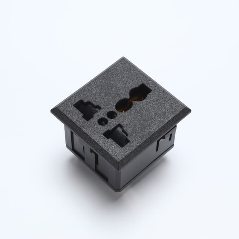 AC-15 clip-type embedded 16A three-hole multi-function socket, SL-113 with protective door high-current socket
