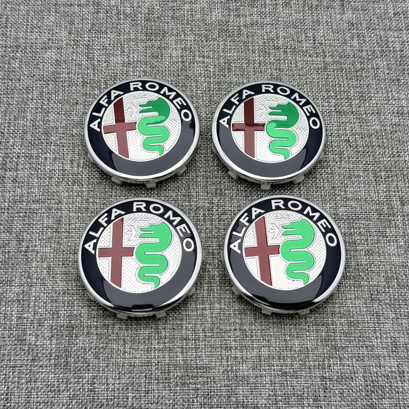 Alfa Romeo Wheel Hub Center Cap 60mm 10-Clip Hub Cap Accessory