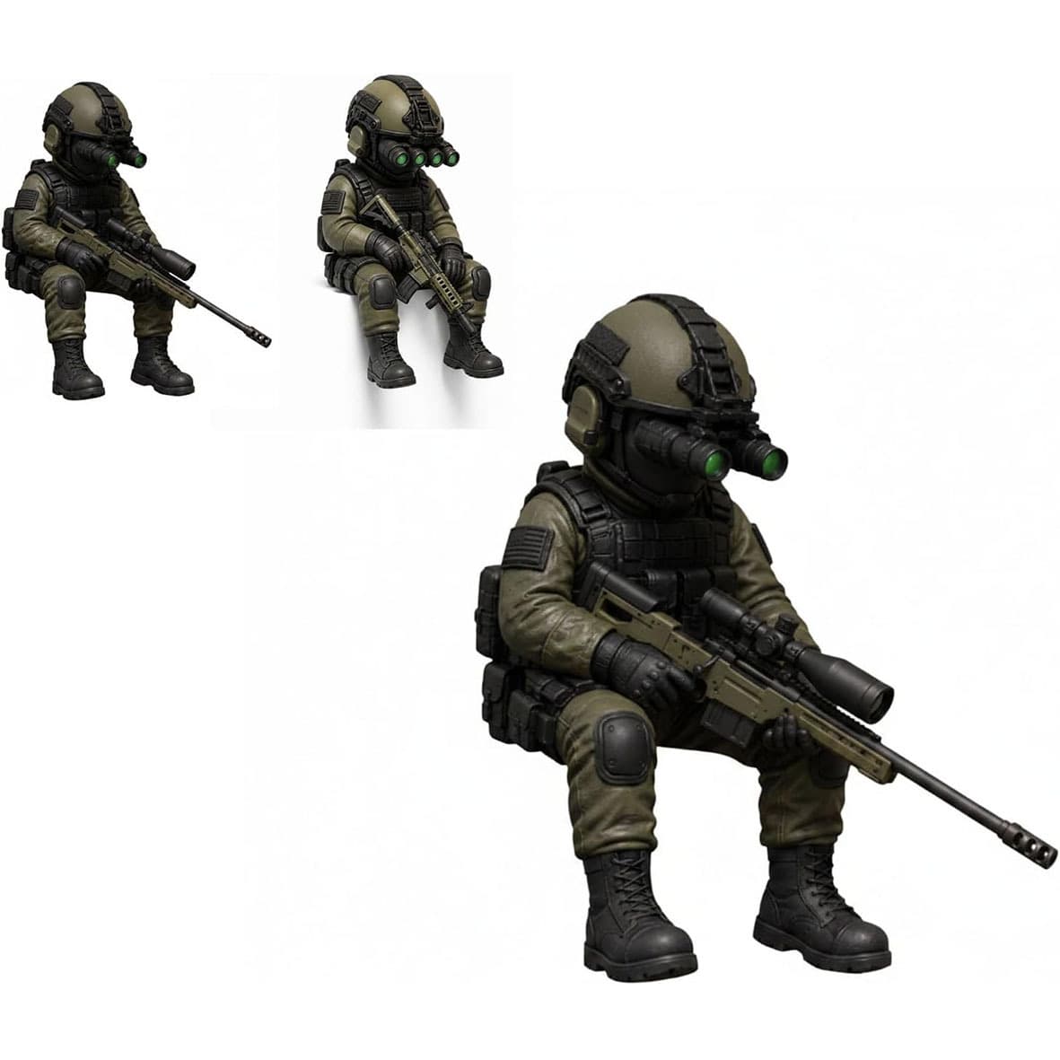 New Cross-border Tactical Mini Soldier Figurine Decoration