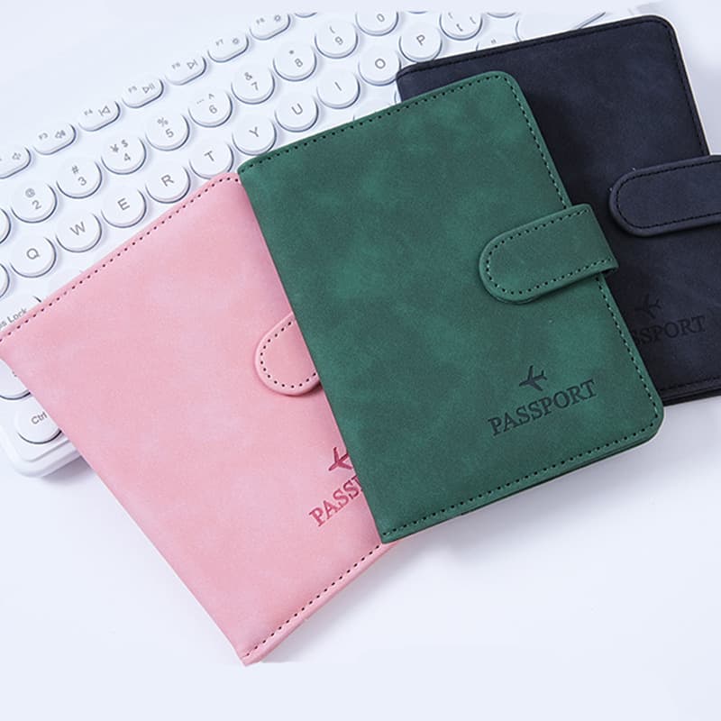 Genuine Leather Passport Holder Cover Travel Document Organizer Card Wallet Multi-function Customizable
