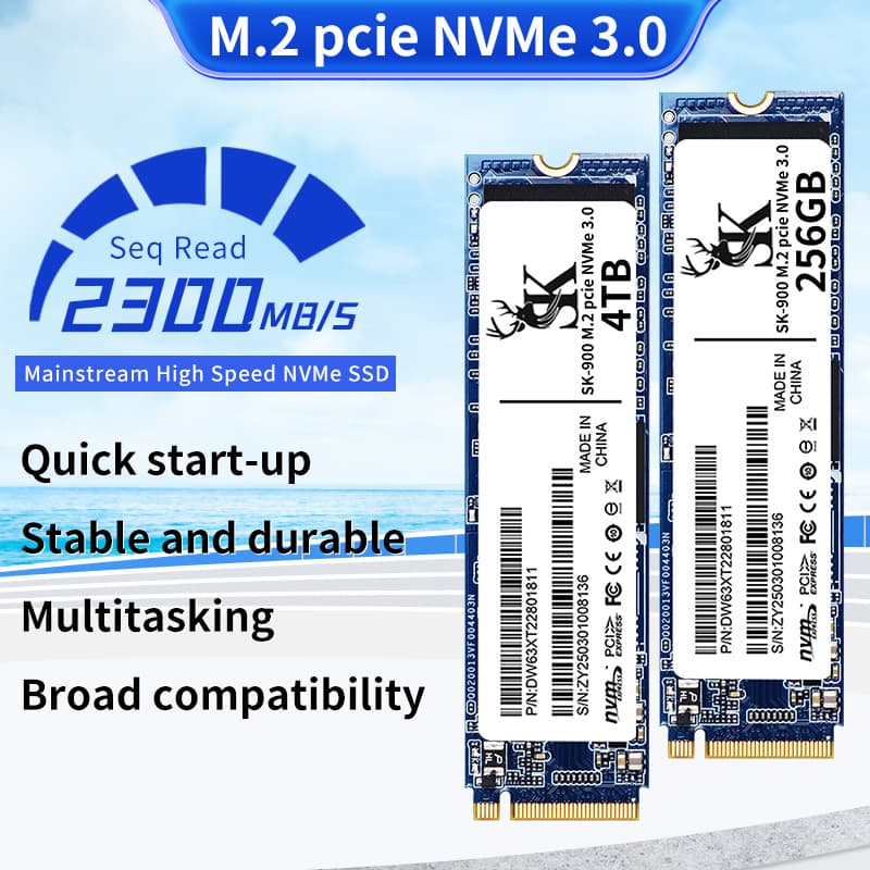 English 5000+ NVMe 4.0 SSD 2280 Laptop Hard Drive PCIe Protocol SSD 1TB 2TB