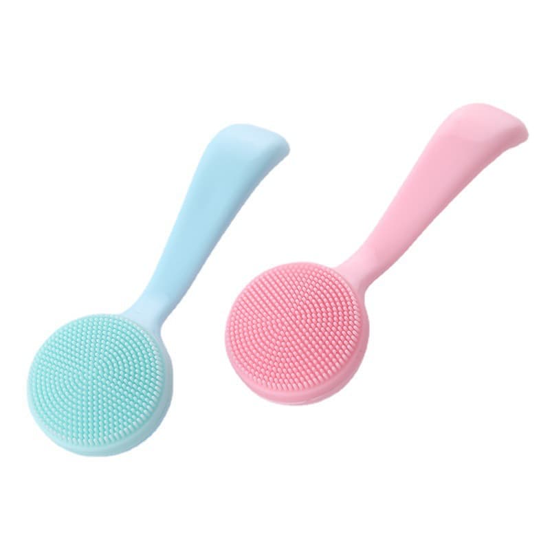 Silicone Best-Selling Soft Silicone Texture Facial Cleansing Brush for Makeup Removal and Blackhead Cleaning, Face Wash Brush Beauty Tool