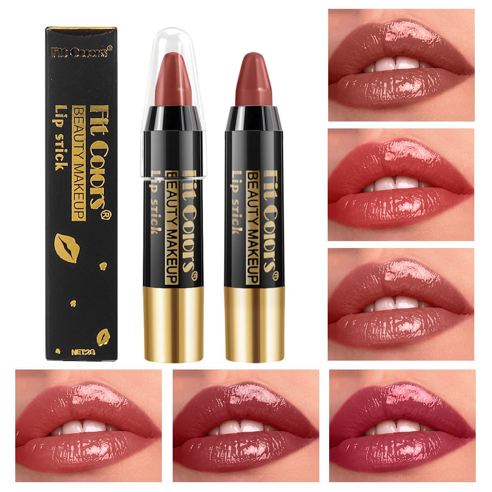 Fit Colors moisturizing crayon lipstick velvet moisturizing glossy non-stick cup waterproof lipstick makeup cross-border