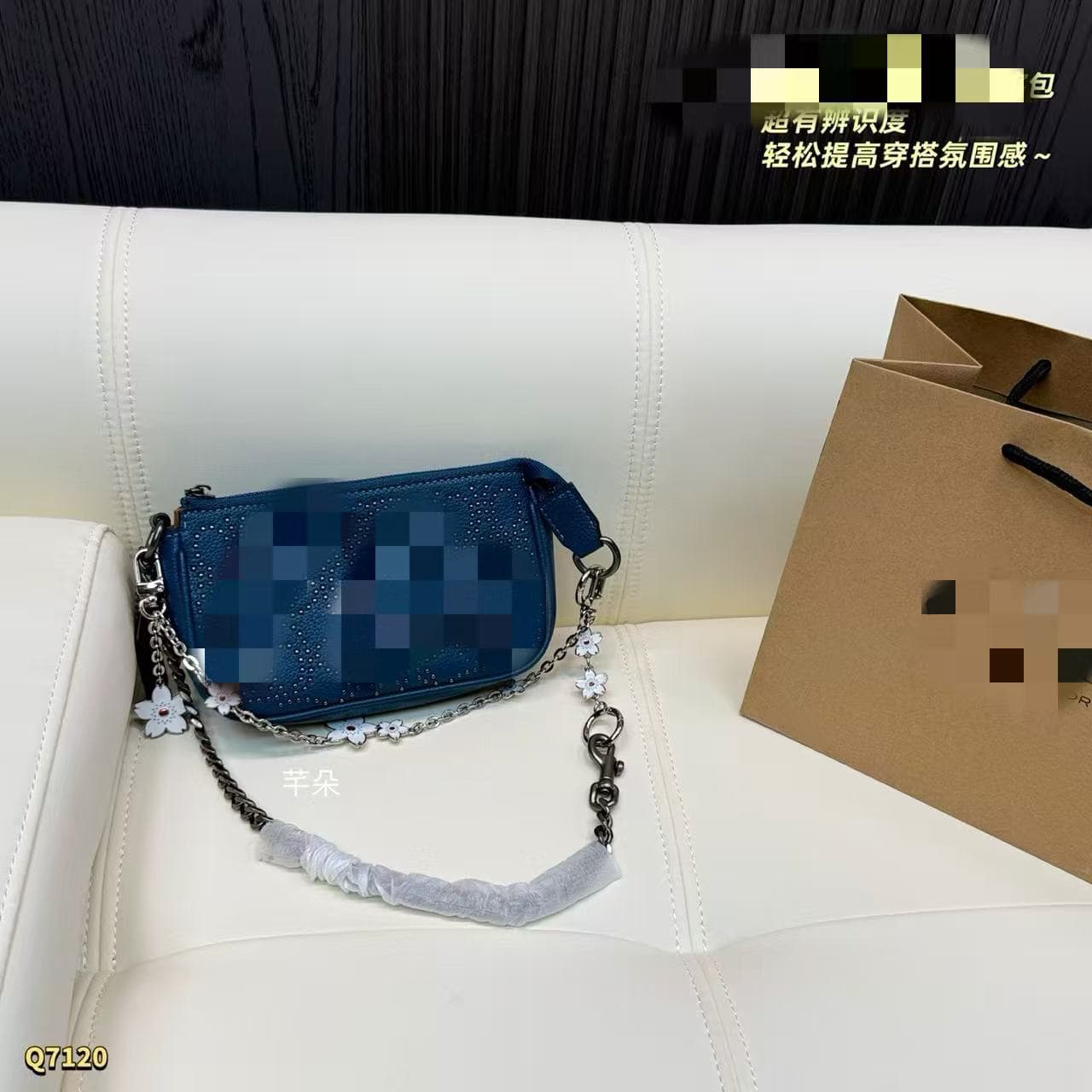Xiaoxiangjia Cross-border Direct Supply All-Steel Single Shoulder Bag Classic Bag CF Bag Gold Ball Bag Crossbody Bag Box Bag Wander Bag