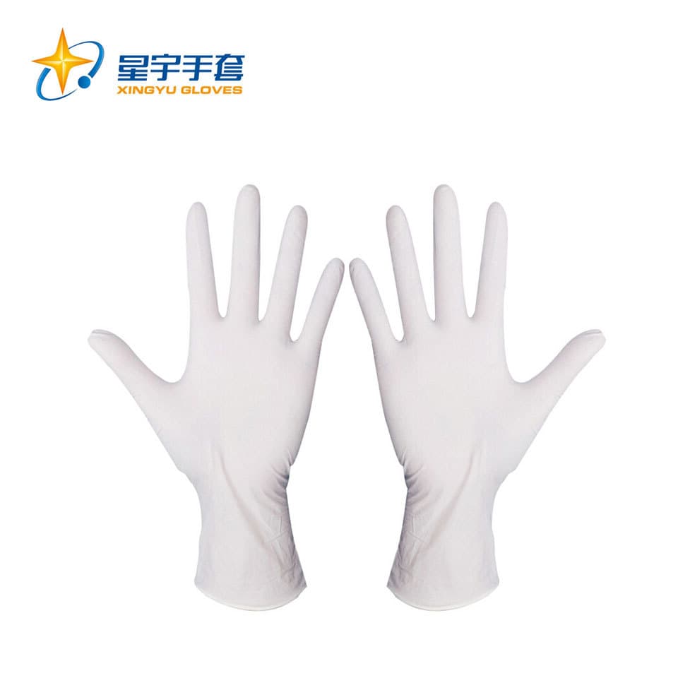 Xingyu Disposable Nitrile Examination Medical Gloves White 9 Inch Lab Home Care Nitrile Gloves Medical