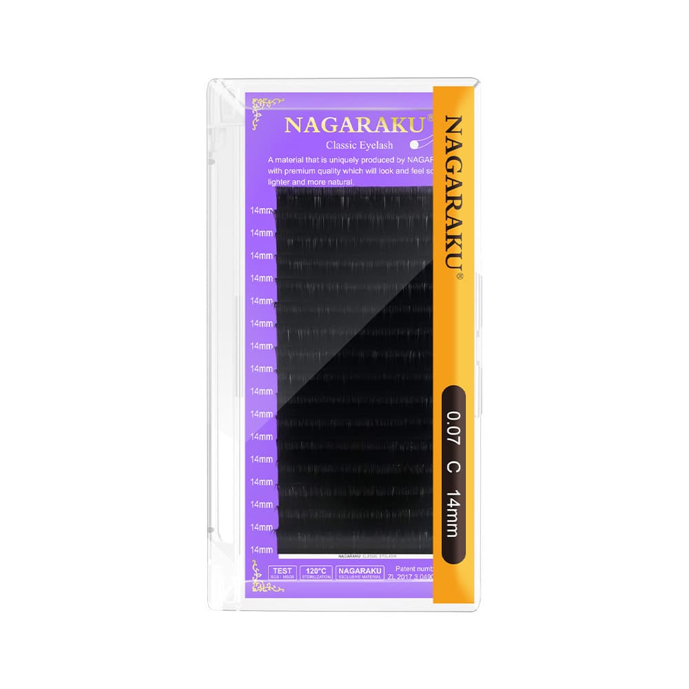NAGARAKU single strand round hair grafted eyelashes factory direct wholesale