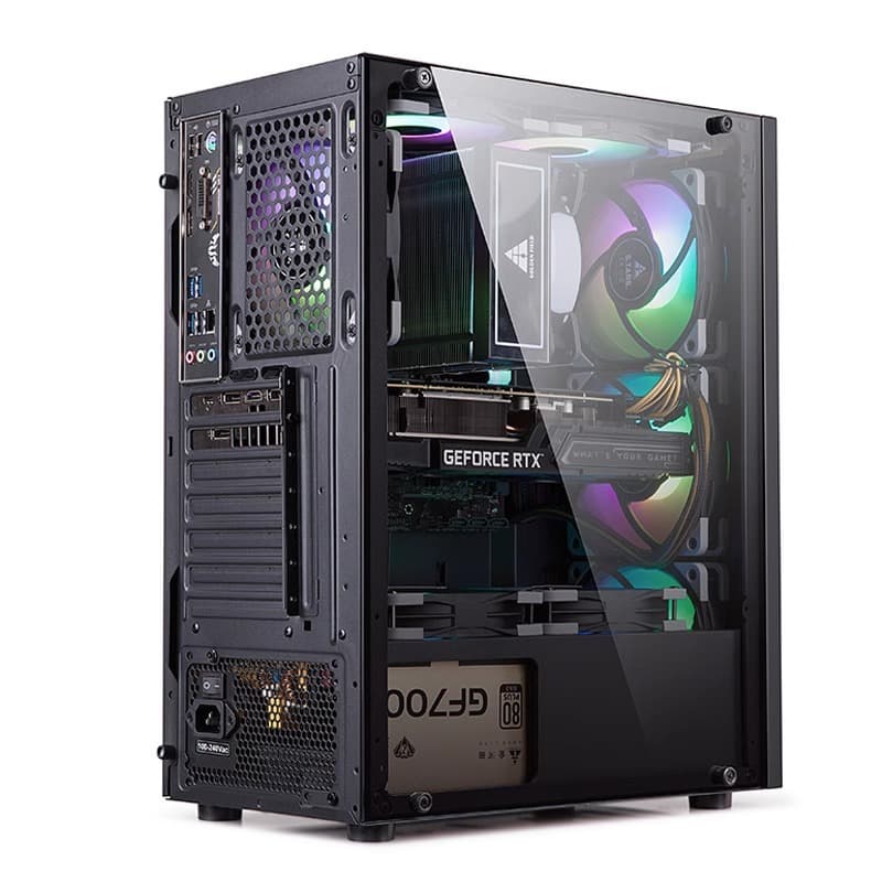Golden Field Facai Shangrui Edition ATX Computer Case Desktop Full Side-Through Glass Office Minimalist Case