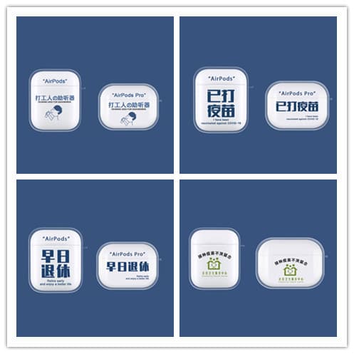 AirPods Case Personalized iPhone Text Compatible with AirPods Pro 3 Protective Case Apple Transparent Soft Shell