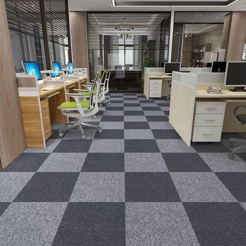 Office carpet tiles for full coverage in office buildings, hotel meeting rooms, commercial projects, and home use