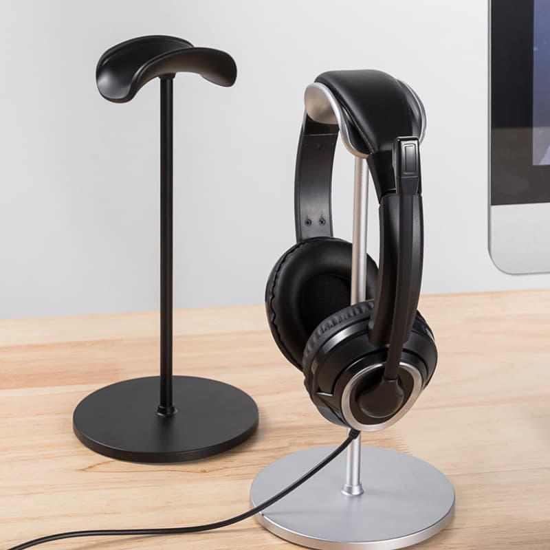 Metal Over-Ear Headphone Stand, Detachable Desktop Display Holder for Gaming Headsets